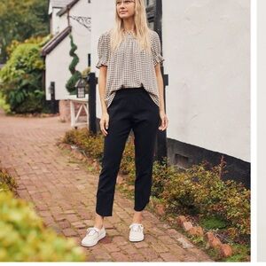 Marine Layer Black Jogger Pants Women S Pull On Elastic Waist Pockets Lightweigh
